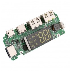 Çift USB 5V 2.4A Led'li Micro Type-C Powerbank Modülü