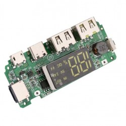 Çift USB 5V 2.4A Led'li Micro Type-C Powerbank Modülü