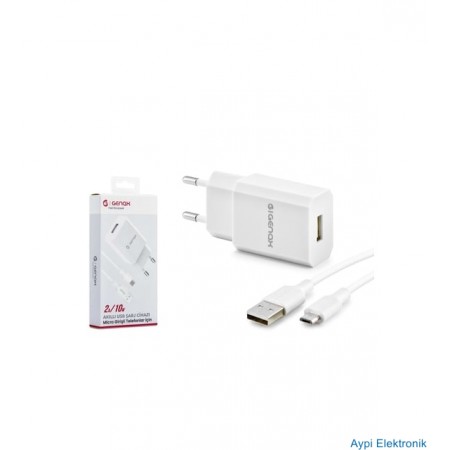 GENAX GNX001 MICRO USB ŞARJ SET 2A 10W N:GNX001