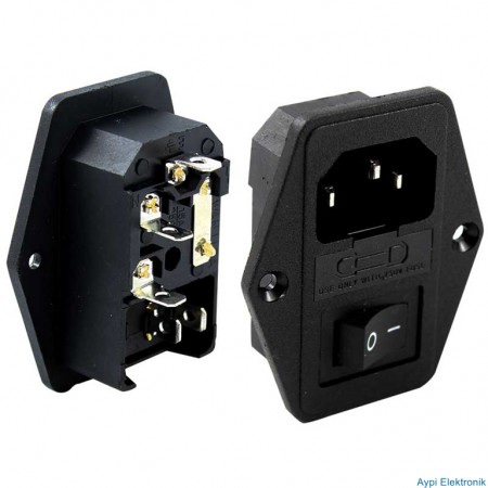 C7 DİŞİ FİŞ ŞASE ANAHTARLI KULAKLI   (IC-214) - 2534