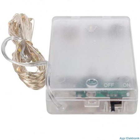 POWERMASTER 3*AA PİLLİ 4 RENKLİ 10 METRE KABLOLU BAĞ LED - 2557