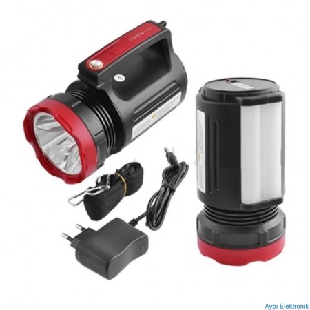 POWERMASTER YAJIA YJ-2895U 5 WATT 20 SMD LEDLİ USBLİ ŞARJLI EL FENERİ - 2684