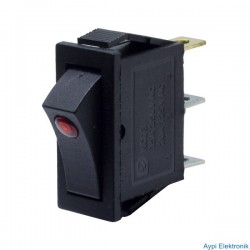 IŞIKLI TEKLİ MERCEKLİ ANAHTAR (IC-113A) - 31594