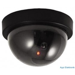 POWERMASTER PM-1006 KIRMIZI LEDLİ MAKET DOME KAMERA - 32343