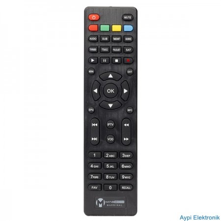 WEKO ORJİNAL KR MAGBOX ORBİT*MARGINAL*BRAWOO HD UYDU SLİM KUMANDA * IPTV - VOD TUŞLU (33306=18822) - 33306