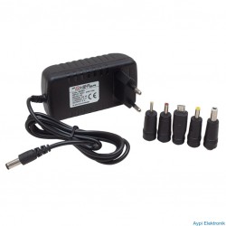 POWERMASTER PM-33780 5 VOLT - 3 AMPER - 15 WATT 5 UÇLU UNIVERSAL ÇOK AMAÇLI ADAPTÖR - 33780