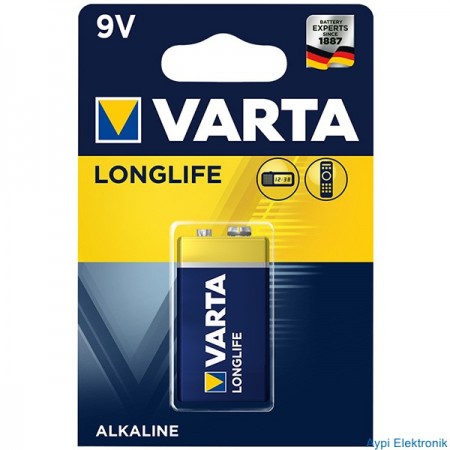 VARTA 9 V ALKALINE PİL