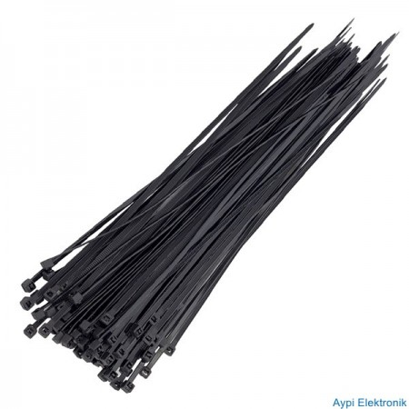 POWERMASTER 25 CM 3.6 MM KABLO BAĞI SİYAH (100LÜ PAKET) - 417