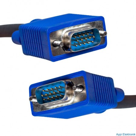 POWERMASTER VGA KABLO 15 PİN 3+6 ERKEK/ERKEK 10M KUTULU - 4421