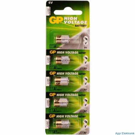 GP 11A-2C5 ALKALİN 6V 5Lİ PAKET PİL - 539