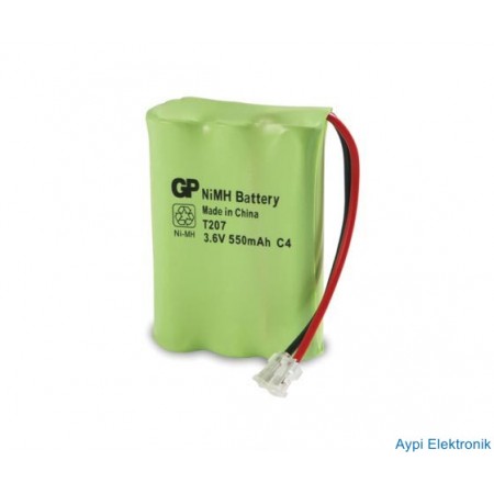 GP T207-BU1 3.6V 550MA 3LÜ İNCE TELSİZ TELEFON PİLİ - 5278