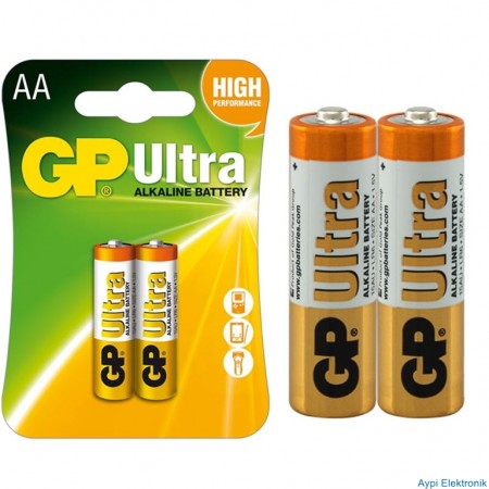 GP 15AU-2U2 ALKALİN KALEM PİL 2 Lİ PAKET FİYAT - 4265