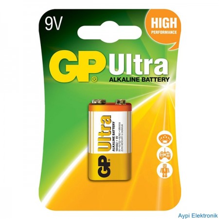 GP 1604AU-5U1 9 VOLT ALKALIN PİL - 1211