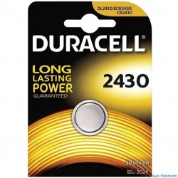 DURACELL CR2430 LİT. PİL TEK FİYAT - 34378