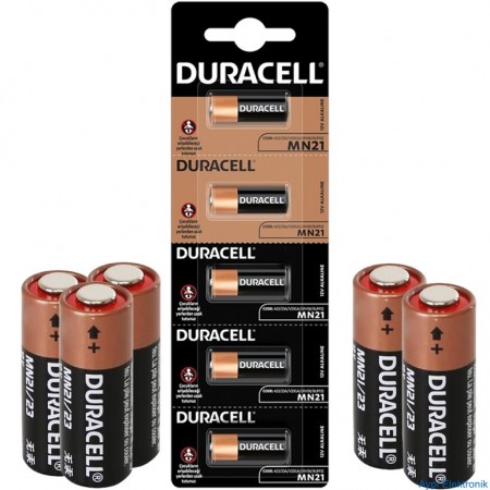 DURACELL LİTYUM MN21 PİL 5Lİ PAKET (ALARM PİLİ 23A) - 19740