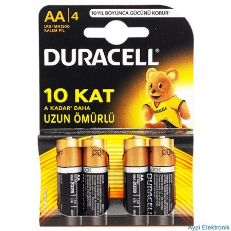 DURACELL AA KALEM PİL (4LÜ) PAKET FİYAT - 13530