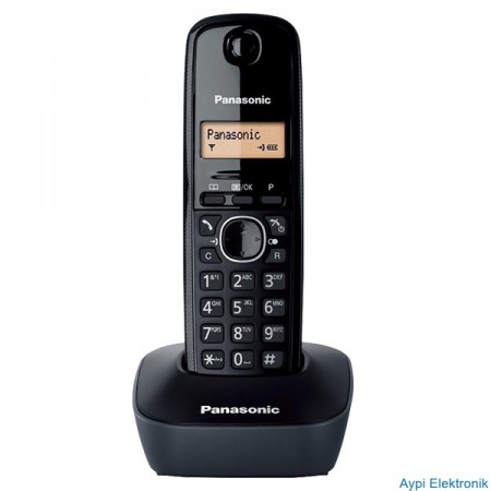 PANASONIC KX-TG1611 DECT TELSİZ TELEFON (SİYAH) - 33781