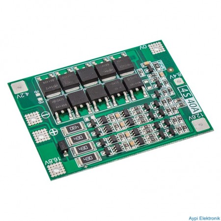 4S 14.8V/16.8V 40A ŞARJ VE DEŞARJ KORUMA KARTI 18650  (14.4V MATKAPLAR İÇİN KULLANILIR) - 5420