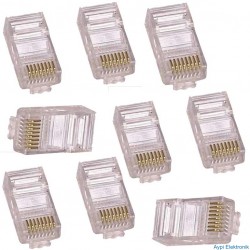 RJ45 CAT5/CAT6 UÇ 8P8C ELEKTROMER (100LÜK PAKET) - 5992