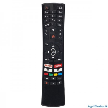FULLY KL VESTEL NETFLIX-YOUTUBE TUŞLU LCD-LED TV KUMANDA (RC4390-30100824) YAZISIZ - 18815