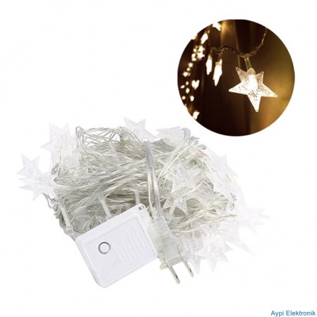 LEDON LD-0015 ANİMASYONLU 4.5 METRE EKLENEBİLİR GÜNIŞIĞI YILDIZ YILBAŞI LED IŞIK - 6966