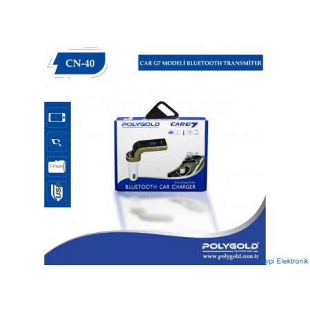 CAR G7 POLYGOLD CN-40  FM TRANSMITTER BLUETOOTH