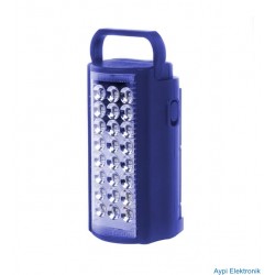 KINSACH KS-824 24 LEDLİ ŞARJLI IŞILDAK (6V4A AKÜLÜ * POWERBANK ÖZELLİKLİ)