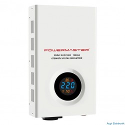 POWERMASTER SLIM-1000 OTOMATİK 1000 WATT VOLTAJ REGÜLATÖRÜ 1000VA (KOMBİ REGÜLATÖRÜ) - 7002