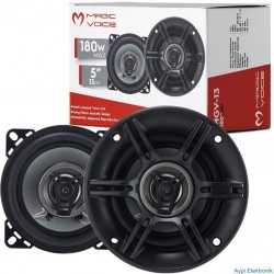 MAGICVOICE MGV-13 13 CM 180W KAPAKLI TWEETERLI HOPARLÖR (2Lİ TAKIM) - 7233