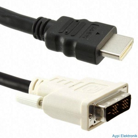 MOLEX HDMI TO DVI 2 METRE ORİJİNAL SİYAH KABLO (HDMI DVI KABLO) (2251=12002) - 2251
