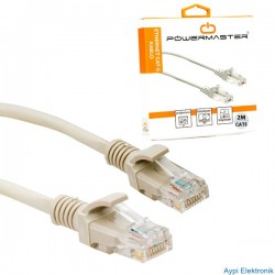 KABLO.CAT5 2 METRE GRİ POWERMASTER KUTULU - 7958