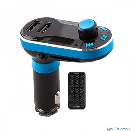 S-LINK SL-FM66 FM TRANSMİTTER USB ŞARJLI (USB+FM) - 34171