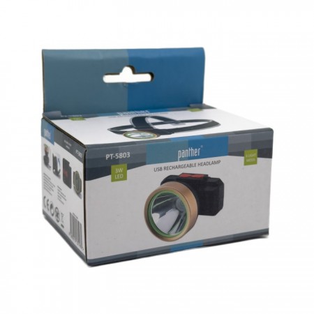 PANTHER PT-5803 USB ŞARJLI KAFA LAMBASI KİLERCİ