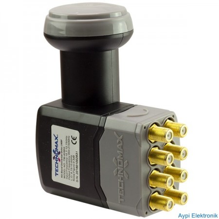 TECHNOMAX TM-4088G GOLD UÇLU SEKİZLİ LNB (0.3 DB) - 5005