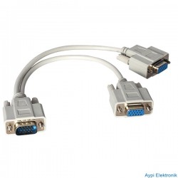 POWERMASTER VGA TO 2 VGA 30 CM KABLO - 1557
