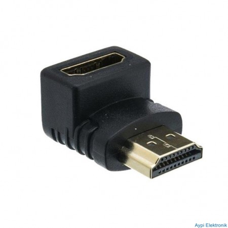 HDMI DİŞİ ERKEK ARA L TİP 90 DERECE POWERMASTER * SL-HH62 HEY - 10616