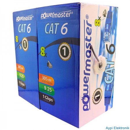 POWERMASTER 23 AWG 305 METRE CAT6 KABLO - 6833