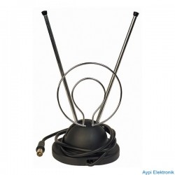 V ANTEN SEHPALI DÜNYA ANTEN SİYAH MERSAT - 4968