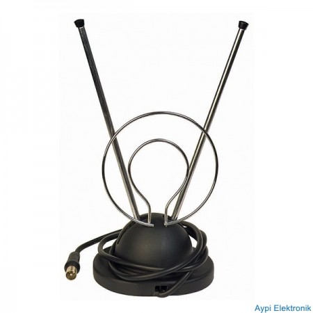 V ANTEN SEHPALI DÜNYA ANTEN SİYAH MERSAT - 4968