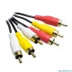 3 RCA + 3 RCA 1.5 METRE STANDART RCA KABLO - 446
