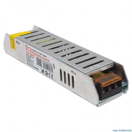 POWERMASTER PM-13247 12 VOLT - 5 AMPER SLIM KASA METAL ADAPTÖR (158*40*30) - 13247