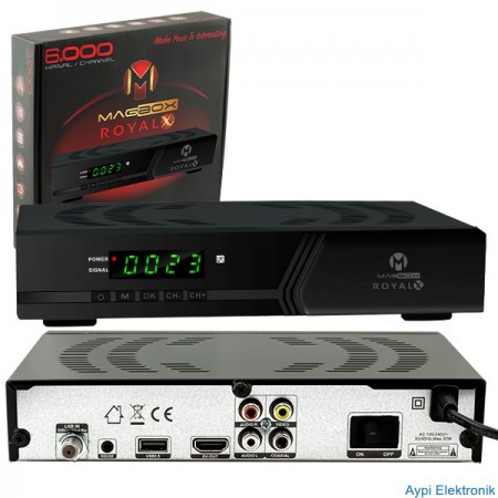 MAGBOX ROYAL X  FULL HD KASALI UYDU ALICISI TKGSLİ (HDMI*RCA) - 17060