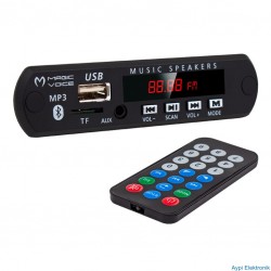 MAGICVOICE OTO TEYP USB/SD/MIC/BLUETOOTH KUMANDALI MİK Lİ OTO TEYP ÇEVİRİCİ DİJİTAL PLAYER BOARD (12V-500MA) - 12840