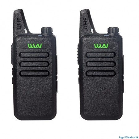 WLN PMR-446 16 KANAL 15 KM İKİLİ EL TELSİZİ ŞARJ ÜNİTESİ VE LİON BATARYA DAHİL(KULAKLIK 15731) - 17016