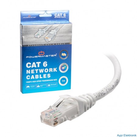 KABLO.CAT6 1 METRE GRİ POŞETLİ - 7353
