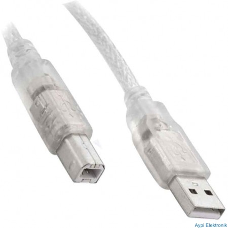 USB YAZICI KABLOSU 5 MT 2.0 ŞEFFAF SL-U2005 * AC-UP05 - 1316