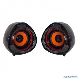 MAGICVOICE A7 1 + 1 USB MİNİ OVAL HOPARLÖR ( 5W+5W*4 OHM ) - 18366