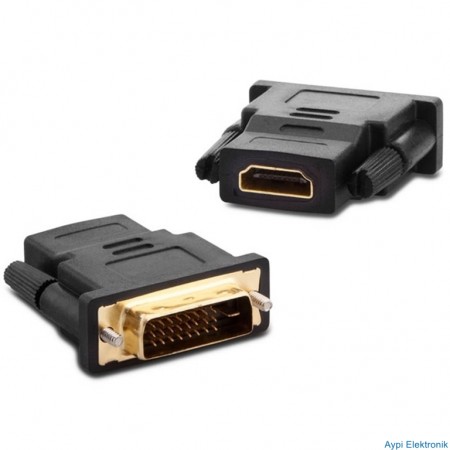 HDMI DİŞİ DVI 24+1 ERKEK ÇEVİRİCİ POWERMASTER - 8713