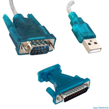 S-LINK SLX-925 V1.0 KABLOLU USB TO RS 232 ÇEVİRİCİ * POWERMASTER PM-30159 - 30159