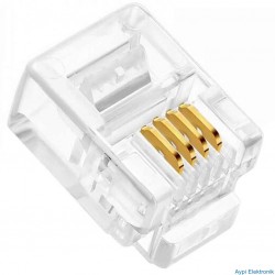 TELEFON SOKETİ 6P/4C (100LÜK PAKET) POWERMASTER - 6754